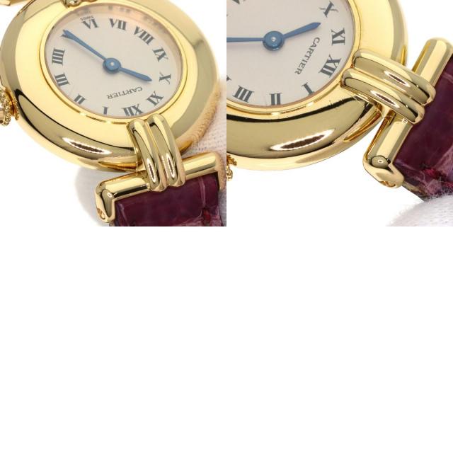 CARTIER カルティエ W15051A8 マスト コリゼ 腕時計 K18YG 革 レディース [中古] CARTIER カルティエ W15051A8 マスト コリゼ 腕時計 K18イエロー