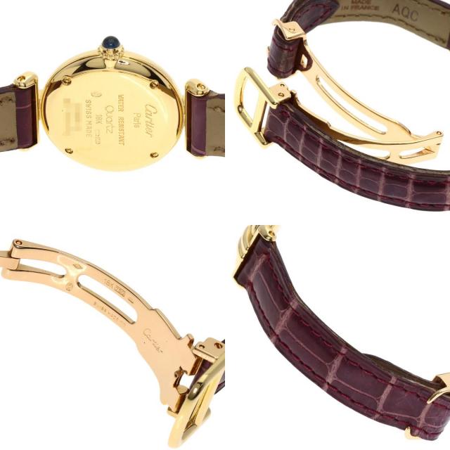 CARTIER カルティエ W15051A8 マスト コリゼ 腕時計 K18YG 革 レディース [中古] CARTIER カルティエ W15051A8 マスト コリゼ 腕時計 K18イエロー