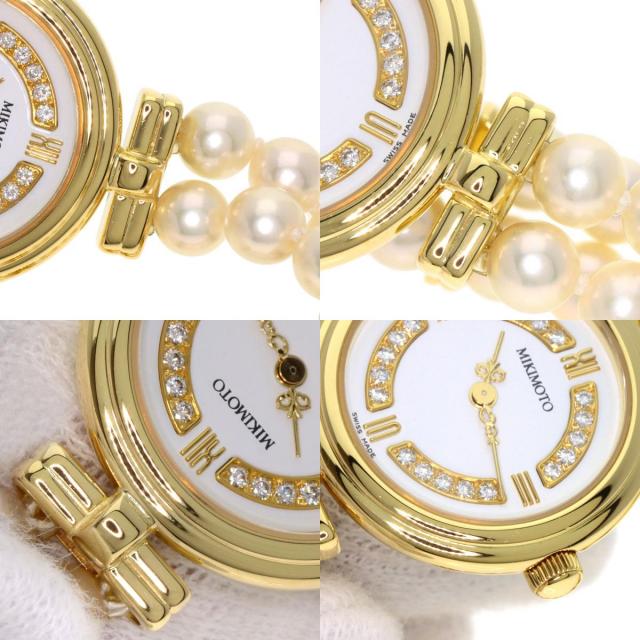 MIKIMOTO ミキモト 062-104 パールウォッチ ダイヤモンド 腕時計 K18