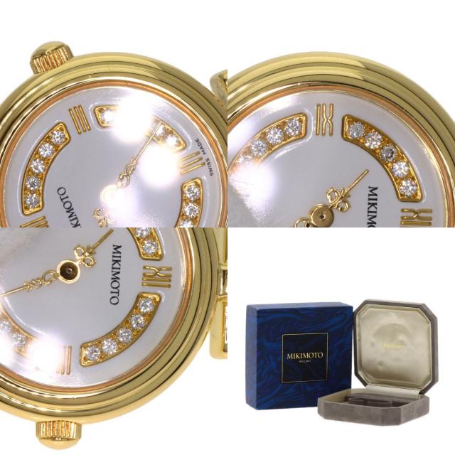 MIKIMOTO ミキモト 062-104 パールウォッチ ダイヤモンド 腕時計 K18