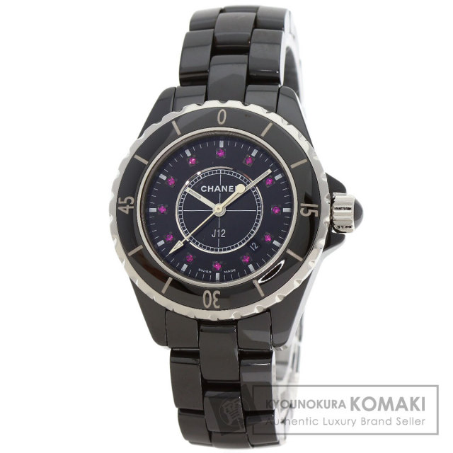 シャネル 腕時計 J12 33mm 12P ルビー