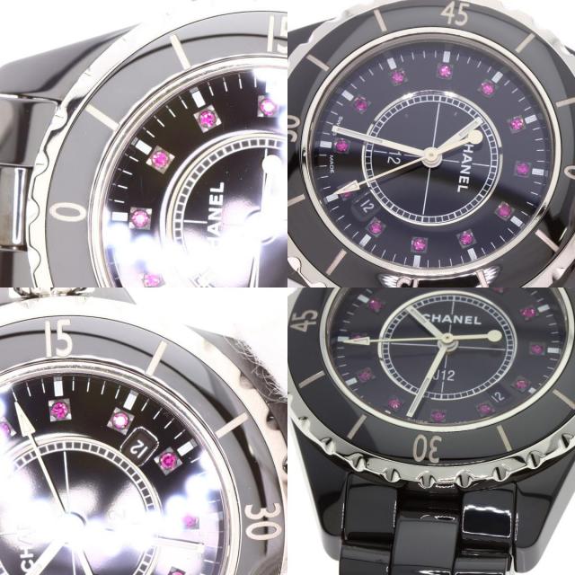 シャネル 腕時計 J12 33mm 12P ルビー
