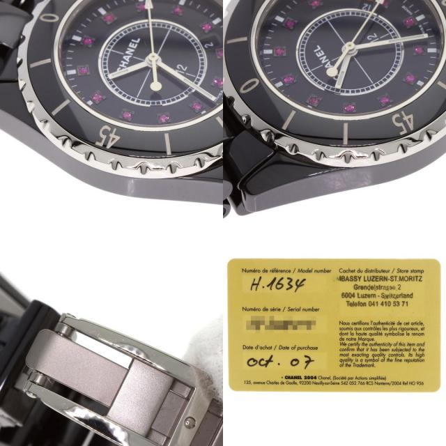 シャネル 腕時計 J12 33mm 12P ルビー