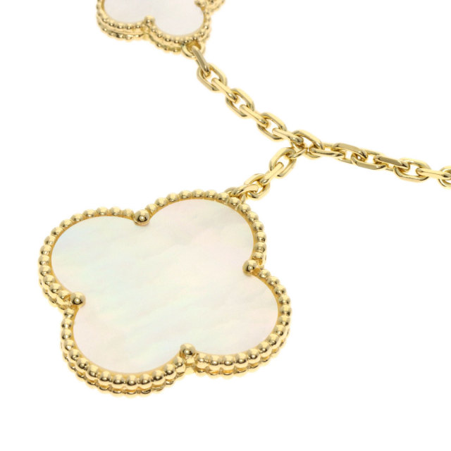 ヴァンクリーフ＆アーペル ブレスレット マジックアルハンブラ ホワイトシェル 5モチーフ