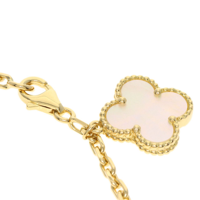 ヴァンクリーフ＆アーペル ブレスレット マジックアルハンブラ ホワイトシェル 5モチーフ