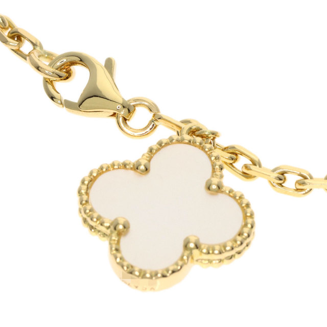 ヴァンクリーフ＆アーペル ブレスレット マジックアルハンブラ ホワイトシェル 5モチーフ