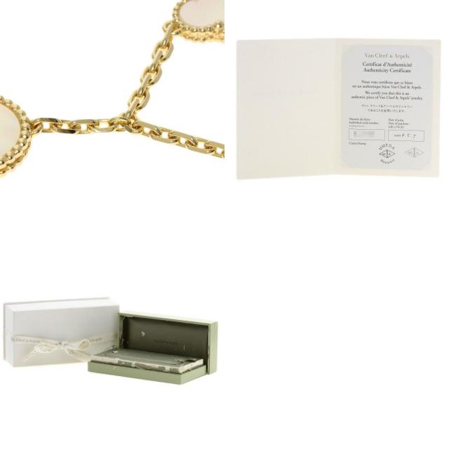 ヴァンクリーフ＆アーペル ブレスレット マジックアルハンブラ ホワイトシェル 5モチーフ