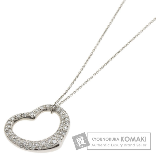 ティファニー ネックレス オープン ハート フル パヴェ ダイヤモンド