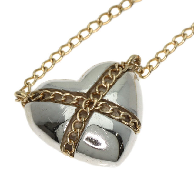 TIFFANY&Co. ティファニー クロス チェーン ハート ネックレス K18