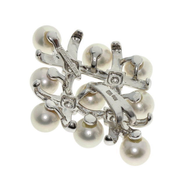 ☆2点おまとめ☆ミキモト　K18 ブローチ、ミキモト　シルバー　ブローチ MIKIMOTO ミキモト パール 真珠 ブローチ K18ホワイトゴールド