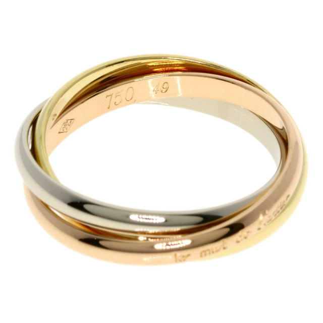 【希少】カルティエ pt950 トリニティ リング 49 9号 6317 希少】カルティエ pt950 トリニティ リング 49 9号 6317 希少