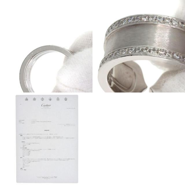 ミントティー カルティエ♡C2リング ダイヤ ホワイトゴールド 証明書 ミントティー様専用 カルティエ♡C2リング ダイヤ ホワイト