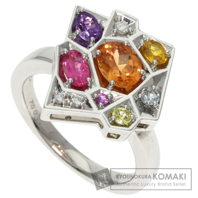 タサキ リング・指輪 ガーネット ダイヤモンド