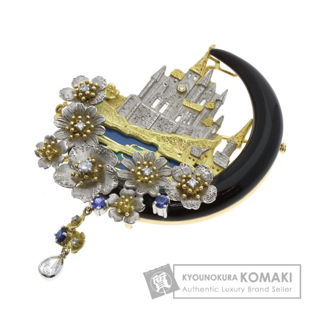 イエローサファイア ☆ ダイヤモンド　ブローチ 楽天市場】【緑屋質屋】ハリーウィンストン イエローサファイア