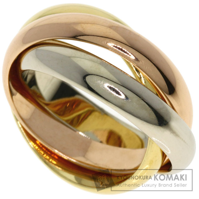 Cartier 18K ゴールドリング サイズ50 10号 CARTIER Three color # 50 Ring K18 Yellow Gold 18K Pink