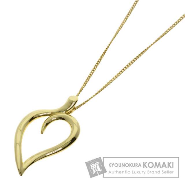 TIFFANY&Co. ティファニー リーフ ハート ネックレス K18イエロー