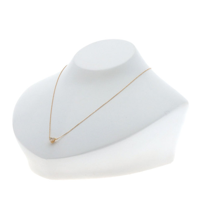 ポンテヴェキオ　K18ハート型ダイヤモンド0.3ネックレス ポンテヴェキオ K18ハート型ダイヤモンド0.3ネックレス Ponte