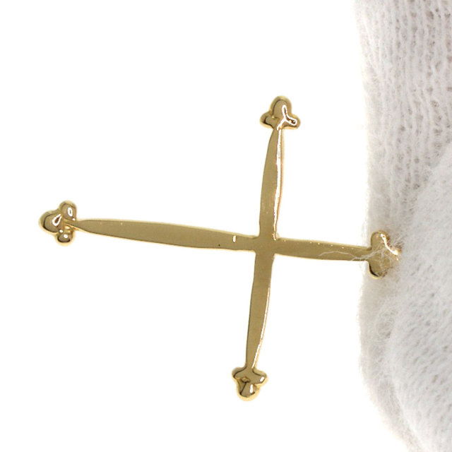 AHKAH アーカー スピンドリー クロス ネックレス K18イエロー