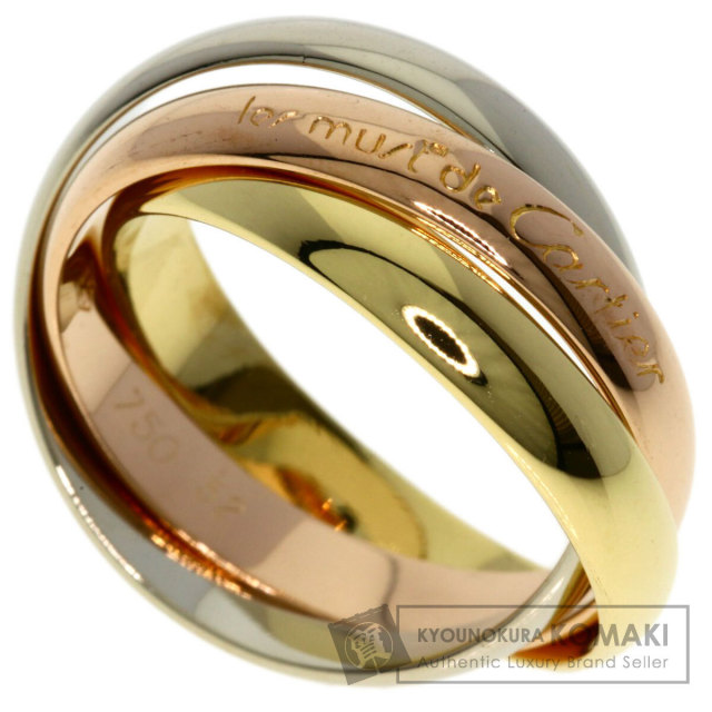 Cartier トリニティリング スリーカラーゴールド　52 楽天市場】【ジュエリー】Cartier カルティエ トリニティ スリー