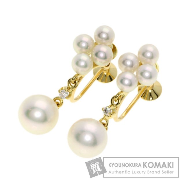 K18ミキモト ペルリータ パールイヤリング片耳用 MIKIMOTO ミキモト パール 真珠 イヤリング K18イエローゴールド