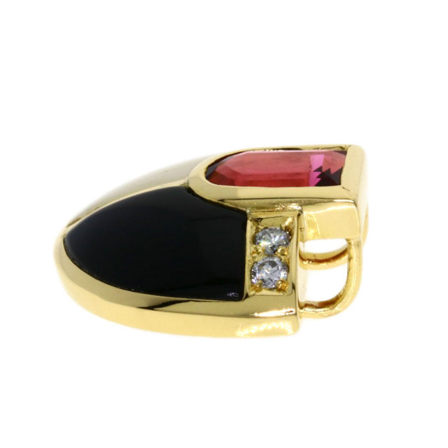 TASAKI タサキ ダイヤモンド オニキス ペンダントトップ K18