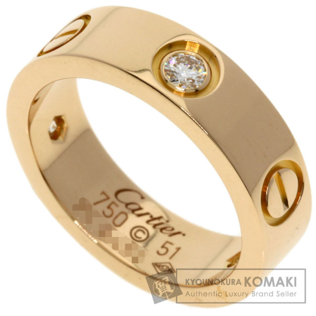 カルティエ リング・指輪 ラブリング ハーフ ダイヤモンド #51