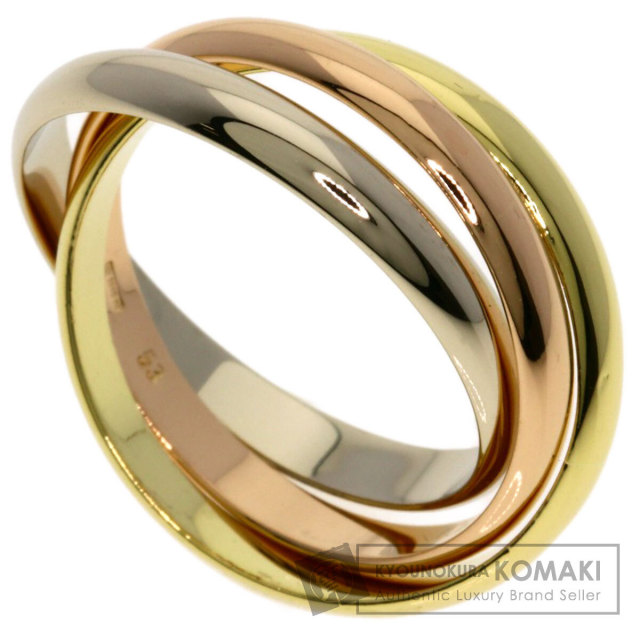 CARTIER カルティエ トリニティ SM #53 リング・指輪 K18イエロー