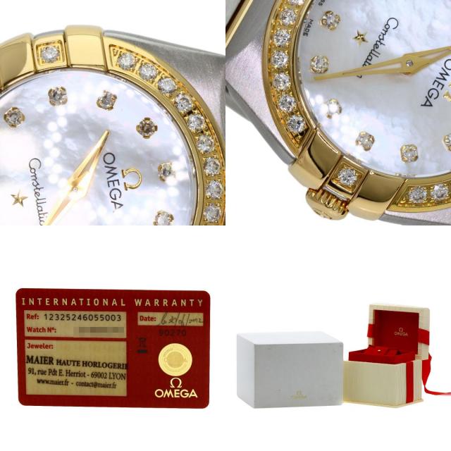 オメガ 腕時計 コンステレーション ミニ ブラッシュ ダイヤモンド