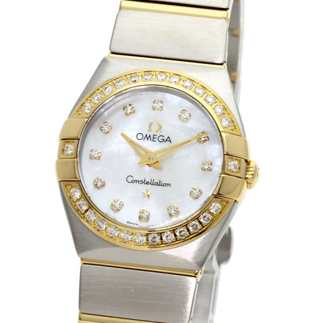 オメガ 腕時計 コンステレーション ミニ ブラッシュ ダイヤモンド