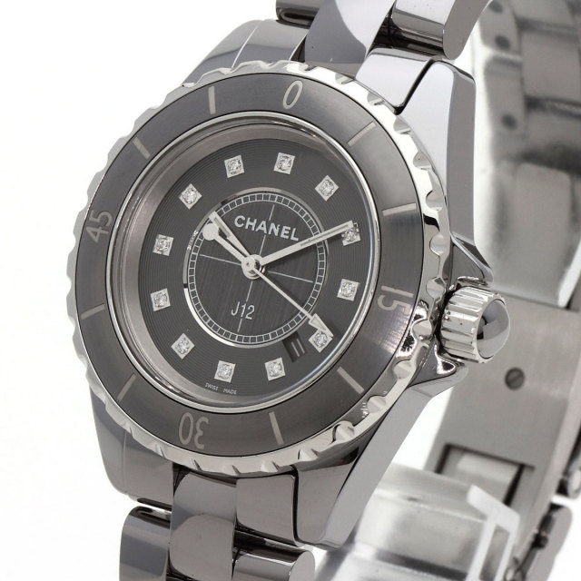 シャネル 腕時計 J12 33mm クロマティック 33mm 12P ダイヤモンド