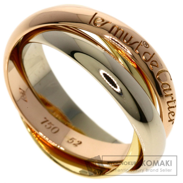 Cartier トリニティリング スリーカラーゴールド　52 CARTIER カルティエ トリニティ #52 リング・指輪 K18イエローゴールド