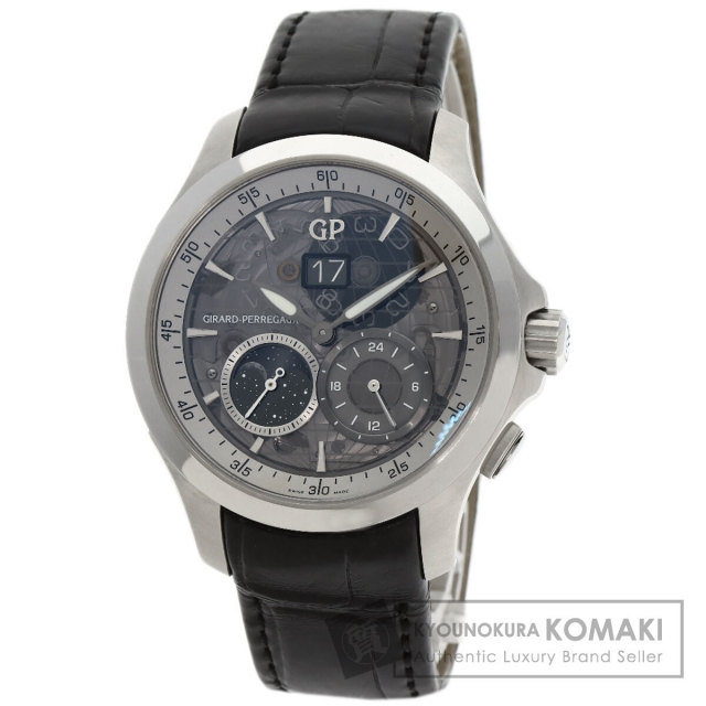 ジラール・ペルゴ 腕時計 トラベラームーンフェイズ&GMT