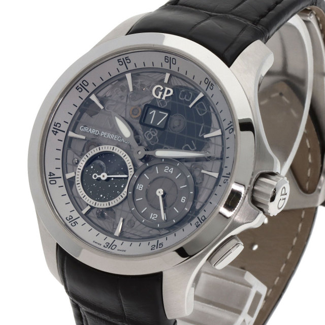 ジラール・ペルゴ 腕時計 トラベラームーンフェイズ&GMT