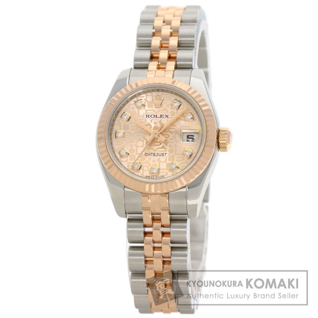 ROLEX ロレックス DATEJUST デイトジャスト 10Pダイヤ ROLEX ロレックス 179171G デイトジャスト 10P ダイヤモンド 腕時計
