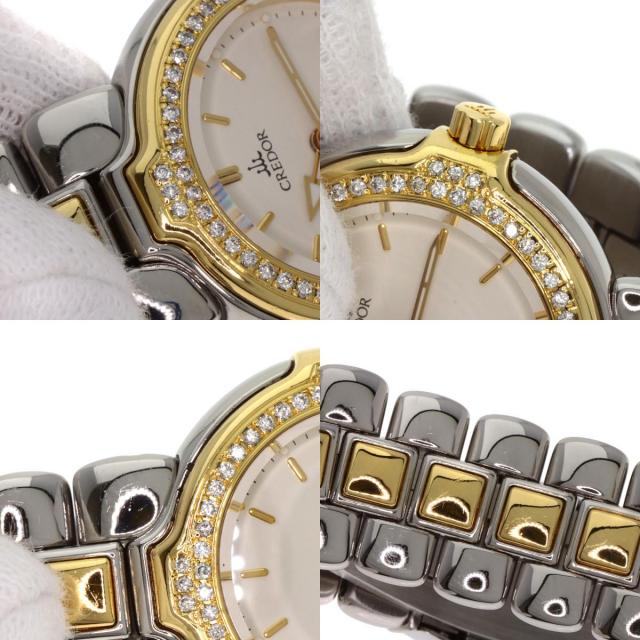 SEIKO セイコー GSAB004 クレドール ダイヤモンドベゼル 腕時計