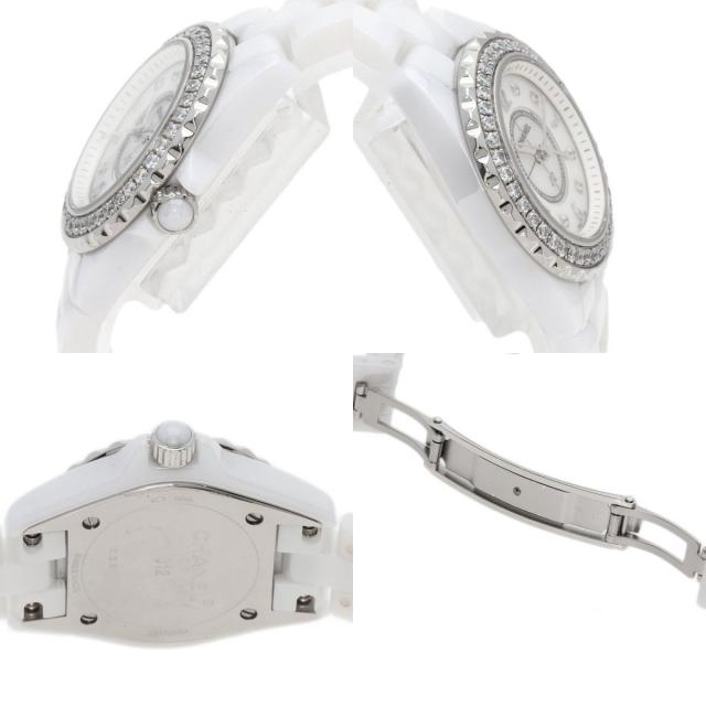 シャネル 腕時計 J12 29mm 8P ダイヤモンド ホワイト セラミック
