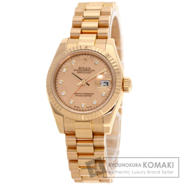 ROLEX ロレックス 69178NG デイトジャスト 10P ダイヤモンド ブラック