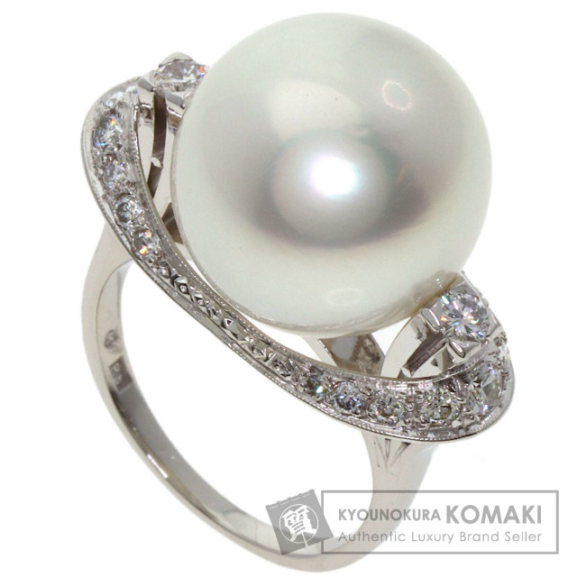ミキモト　パール　真珠　リング　指輪　ダイヤ　プラチナ MIKIMOTO ミキモト パール 真珠 ダイヤモンド リング・指輪 プラチナ