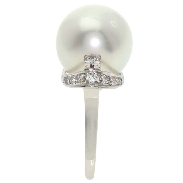 MIKIMOTO ミキモト パール 真珠 ダイヤモンド リング・指輪 プラチナ