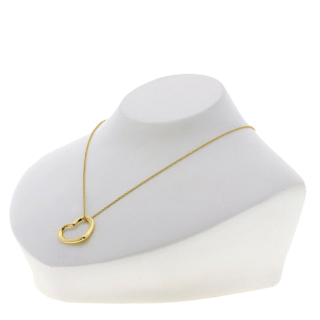 TIFFANY&Co. ティファニー オープンハート ネックレス K18イエロー