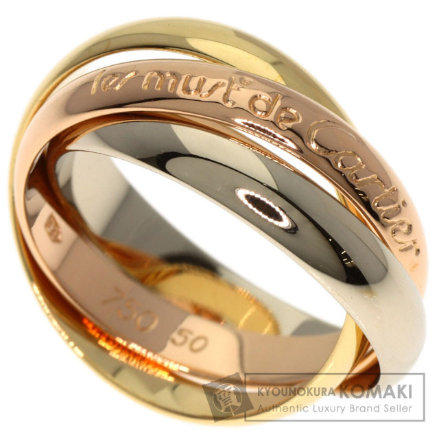 CARTIER カルティエ トリニティ #50 リング・指輪 K18イエローゴールド