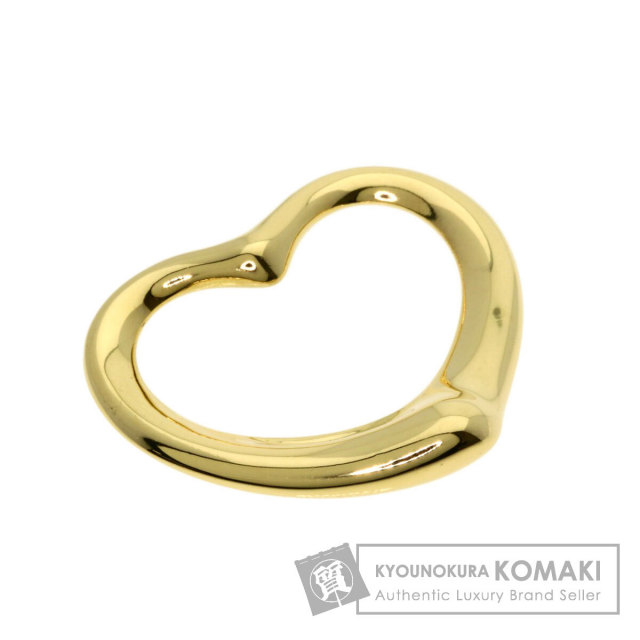 美品　ティファニー　オープンハートトップ　k18ＷＧ TIFFANY&Co. ティファニー オープンハート ラージ TOP ペンダント