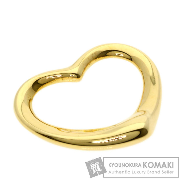 【美品】Tiffany & Co. オープンハート(ゴールド) TIFFANY&Co. ティファニー オープンハート ネックレス 18金 K18ピンク