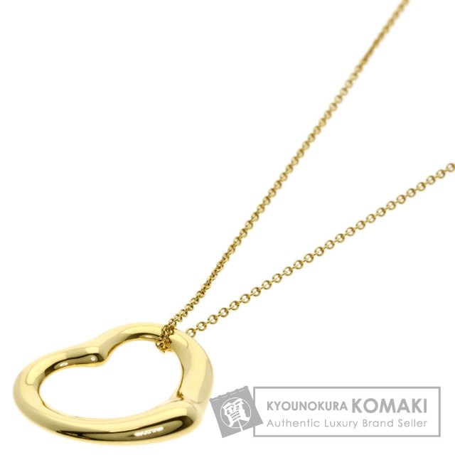 美品　k18 750 Tiffany & Co. オープンハートネックレス Tiffany & Co. - ティファニー K18（750） SPAIN オープンハート