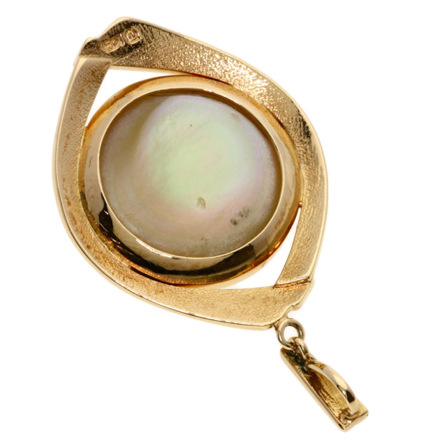 TASAKI タサキ マベパール 真珠 ペンダントトップ K14ピンクゴールド