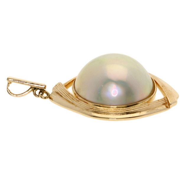 TASAKI タサキ マベパール 真珠 ペンダントトップ K14ピンクゴールド