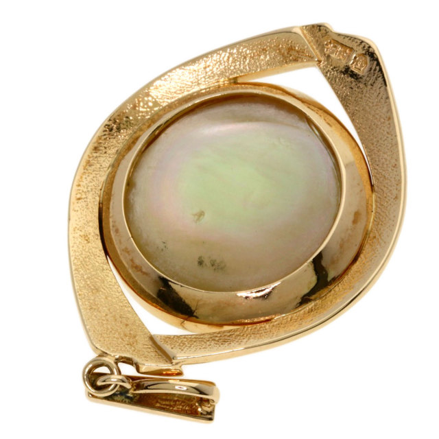 TASAKI タサキ マベパール 真珠 ペンダントトップ K14ピンクゴールド