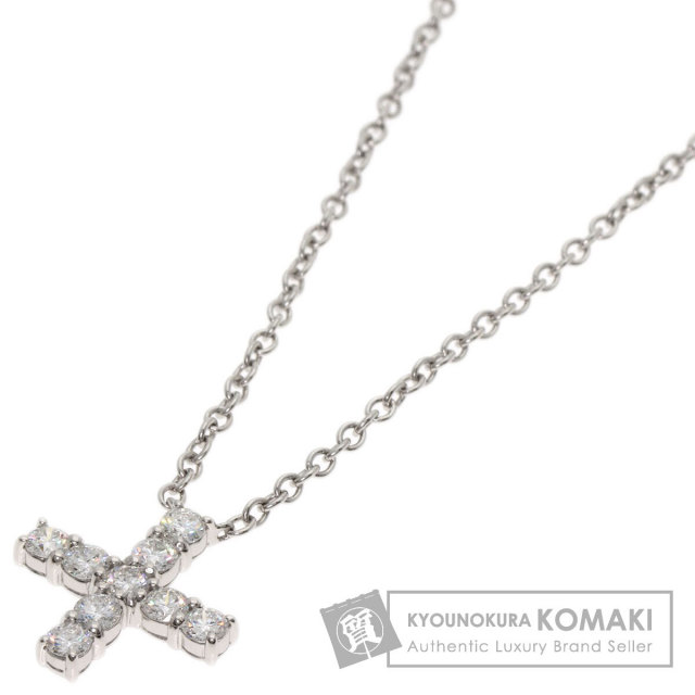 ハリーウィンストン ネックレス ミニクロス ダイヤモンド