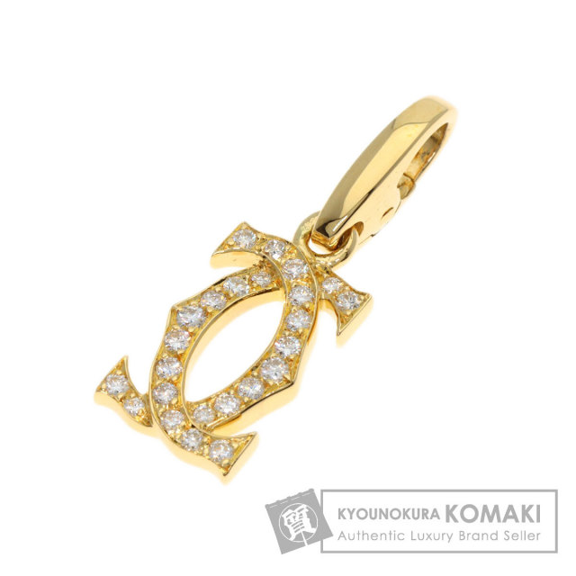 CARTIER カルティエ 2C ダイヤモンド ペンダントトップ K18ホワイト