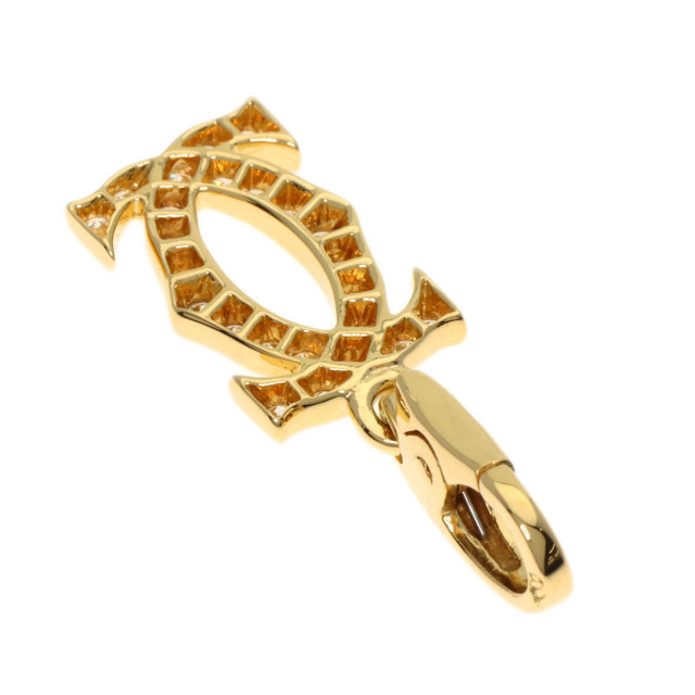 CARTIER カルティエ 2C ダイヤモンド チャーム ペンダントトップ K18